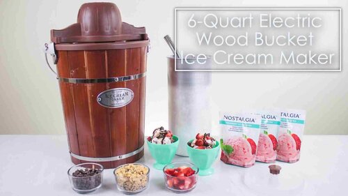 Nostalgia 4 quart discount ice cream maker recipes